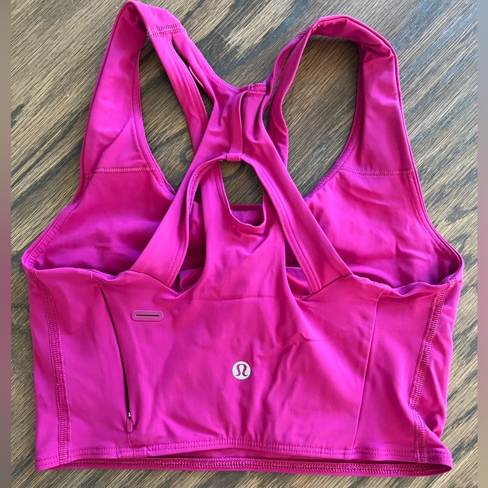 Lululemon Stash It Bra Ripened Raspberry Pink Medium Support B/C Cup Size 4‎ - Picture 2 of 6